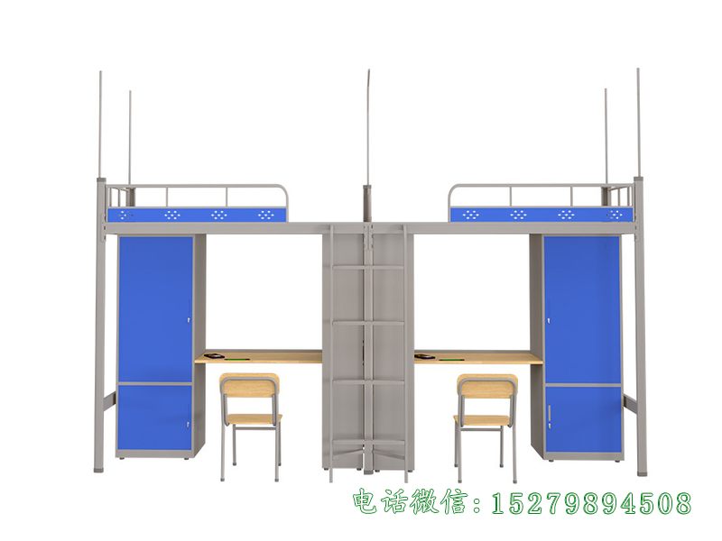两人位钢制公寓床